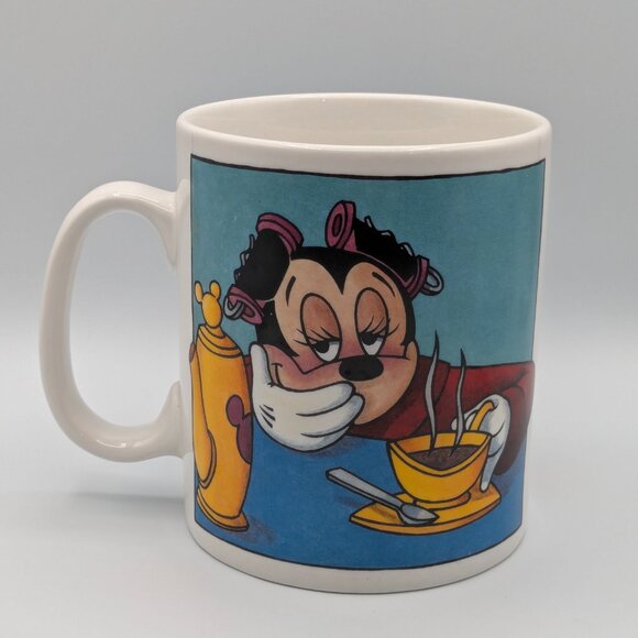 Disney Jumbo Tired Sleepy Minnie Mouse Mug - Picture 3 of 8